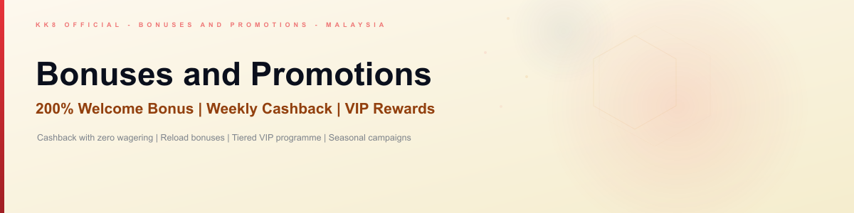KK8 bonus promotions Malaysia