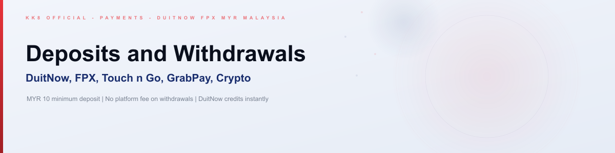 KK8 Malaysia payment methods